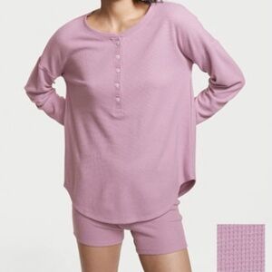 Victoria's Secret Glow Waffle Knit PJ Set